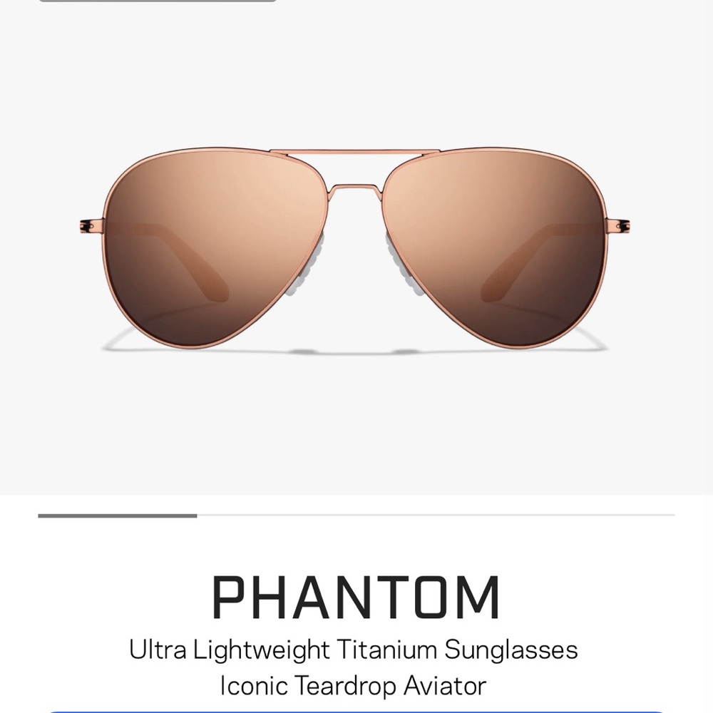Roka Phantom Aviator Sunglasses in Copper + Rose Gold (unisex)